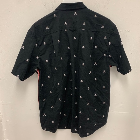 Club Room Black Short Sleeve Button Down Size Large - Picture 5 of 6